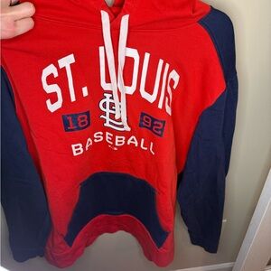 Fanatics St. Louis Red and Navy Baseball Hoodie